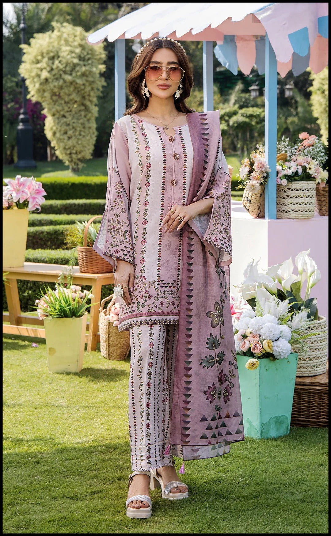 PETAL PRISM CORD SET WITH DUPATTA