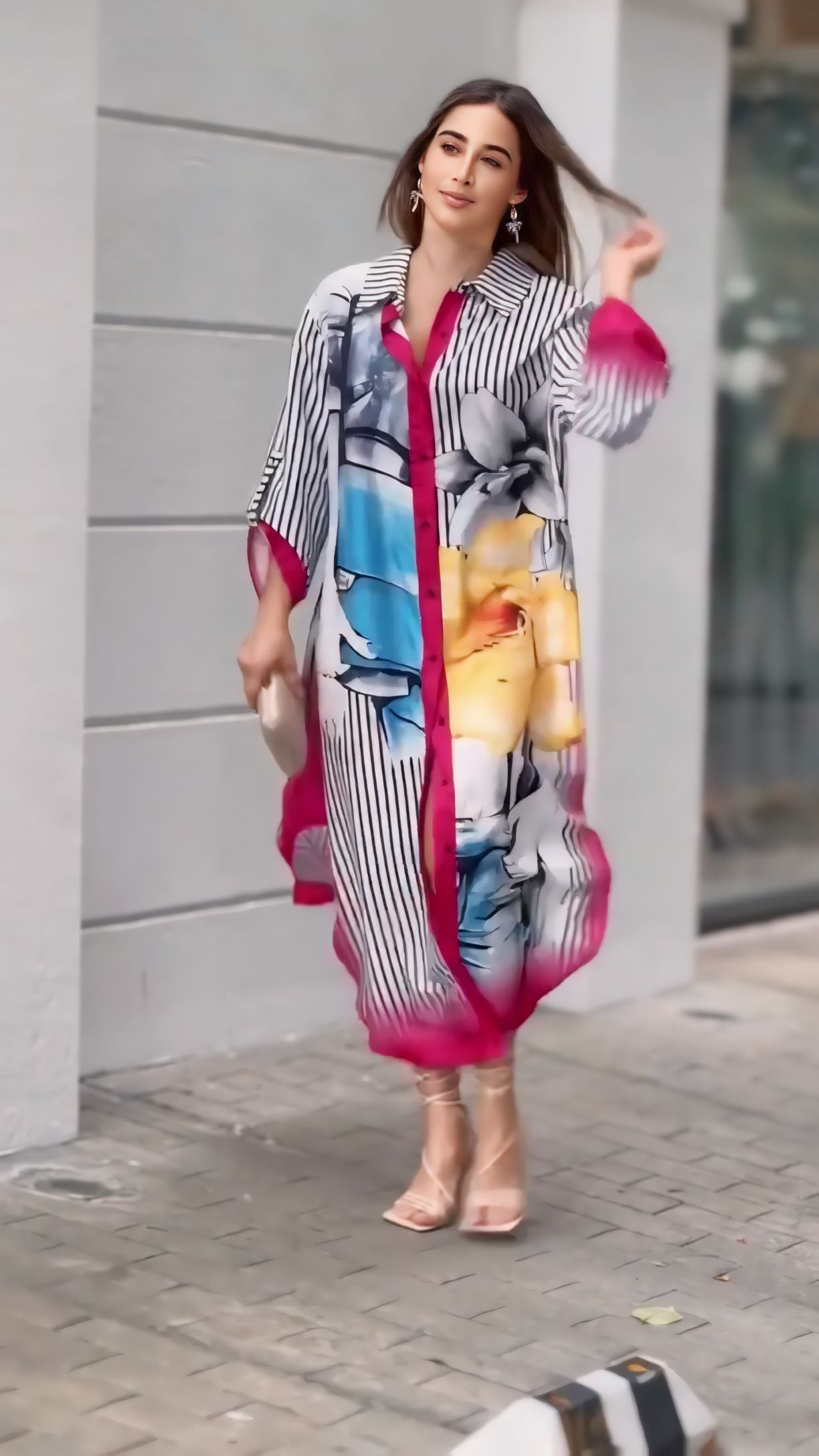 VIVID DREAMS LONG SHIRT DRESS
