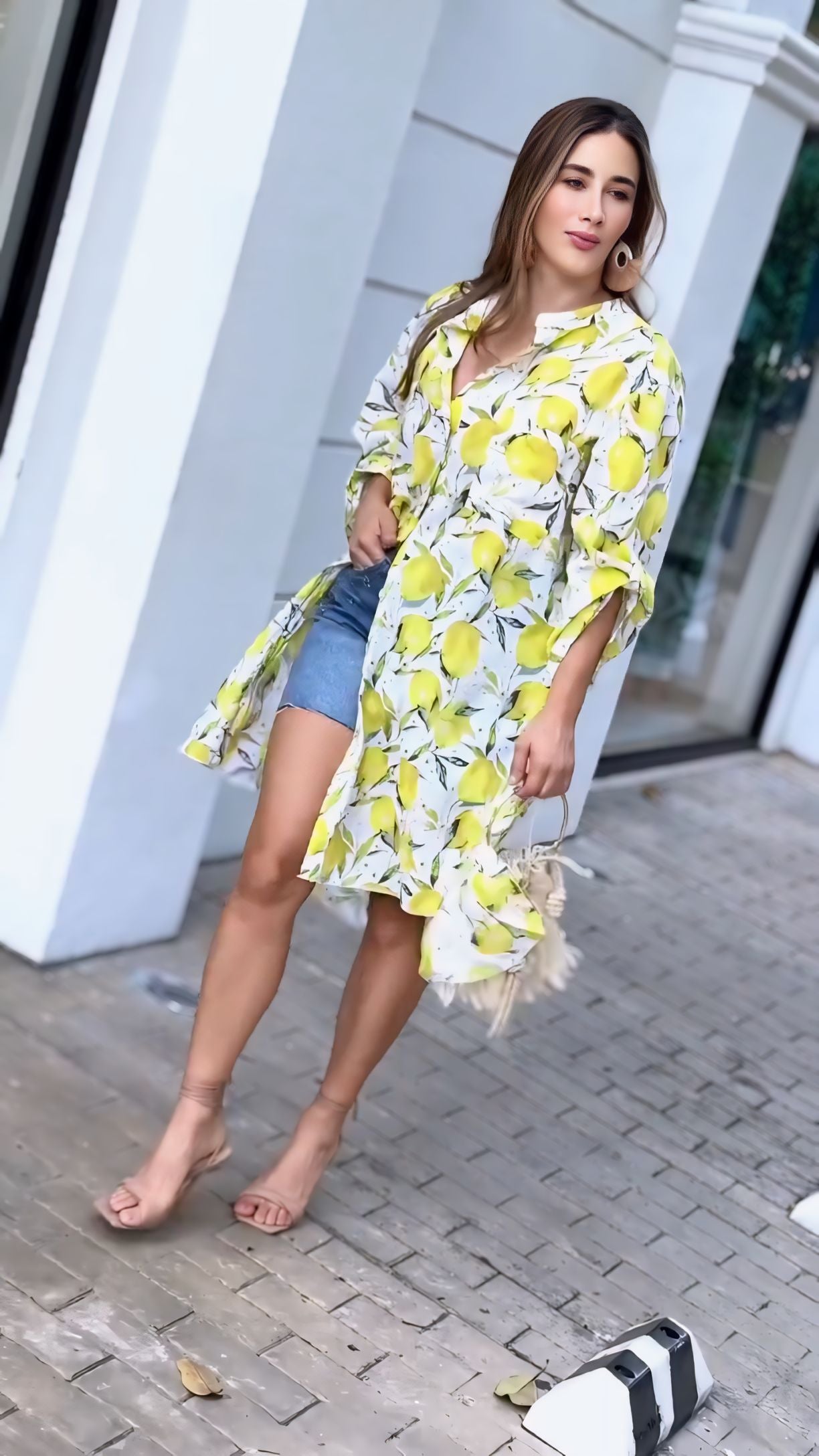 LEMON ZEST HIGH & LOW LONG SHIRT