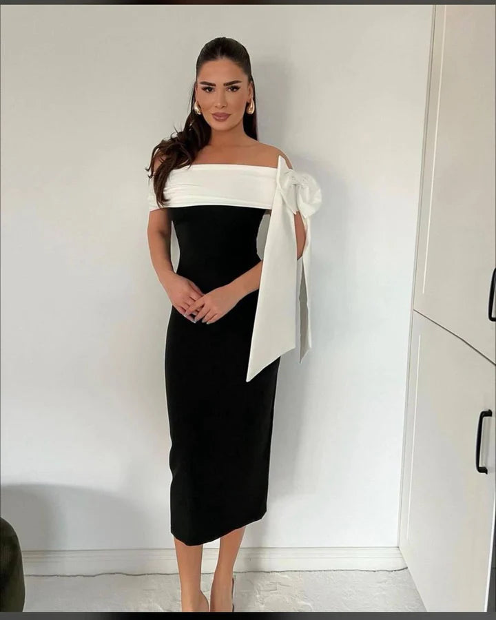 BOW DOWN MIDI DRESS