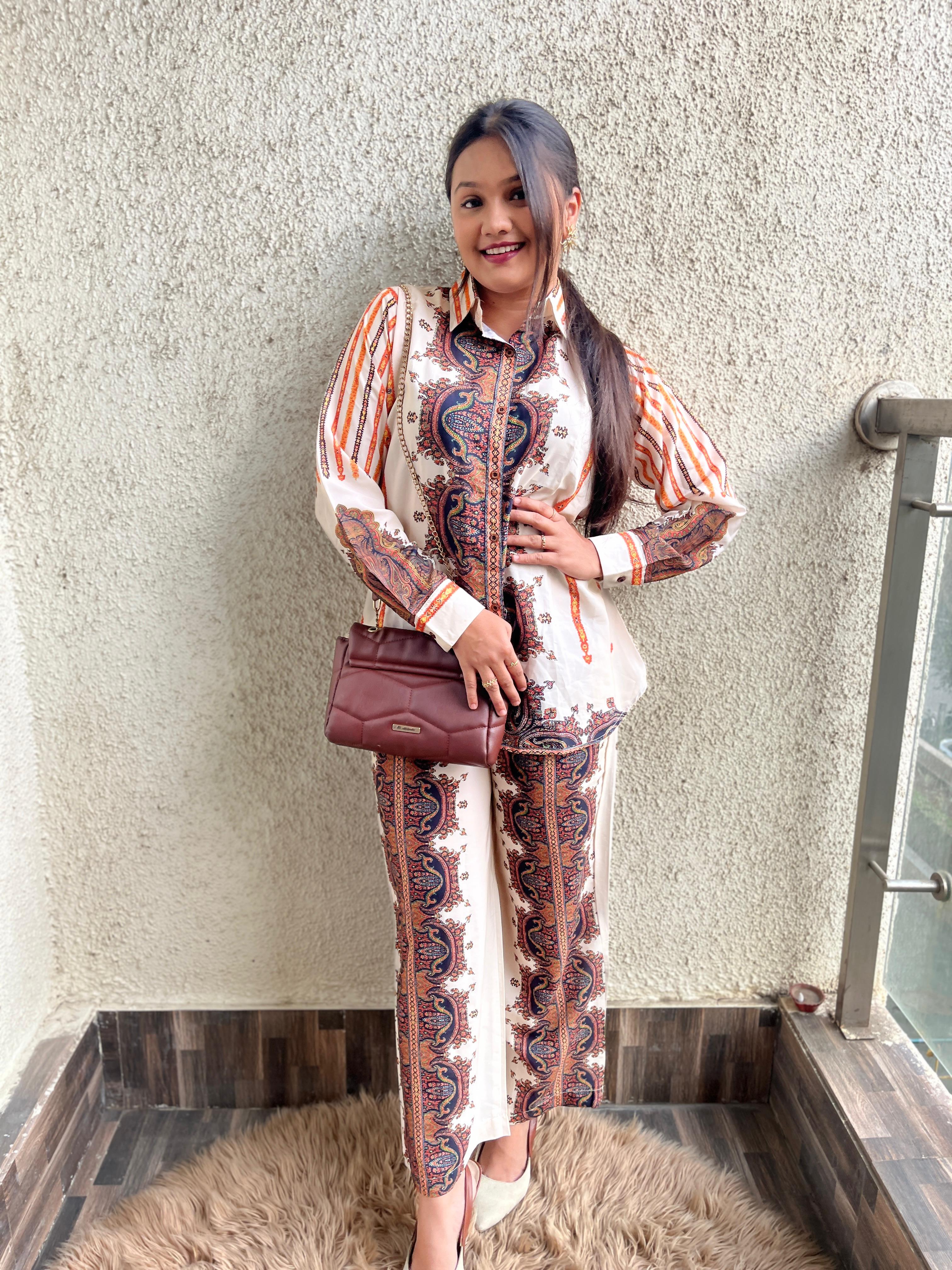 ROYAL PAISLEY PRINT CO-ORD SET