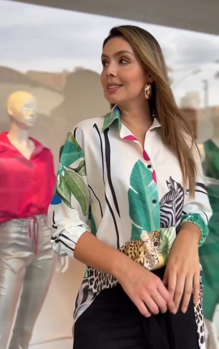 WILD SAFARI PRINTED SHIRT
