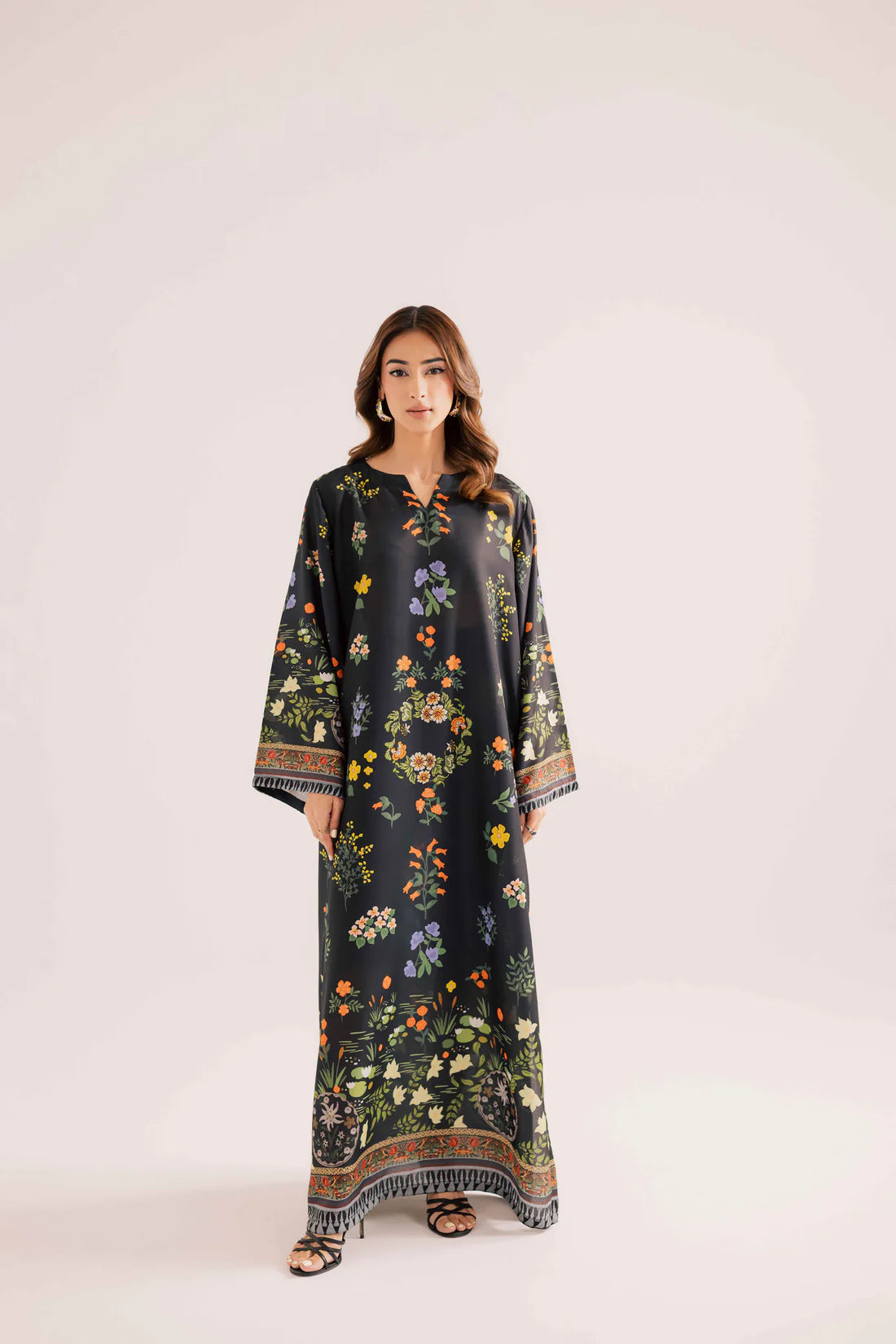 MIDNIGHT GARDEN LUXE KAFTAN