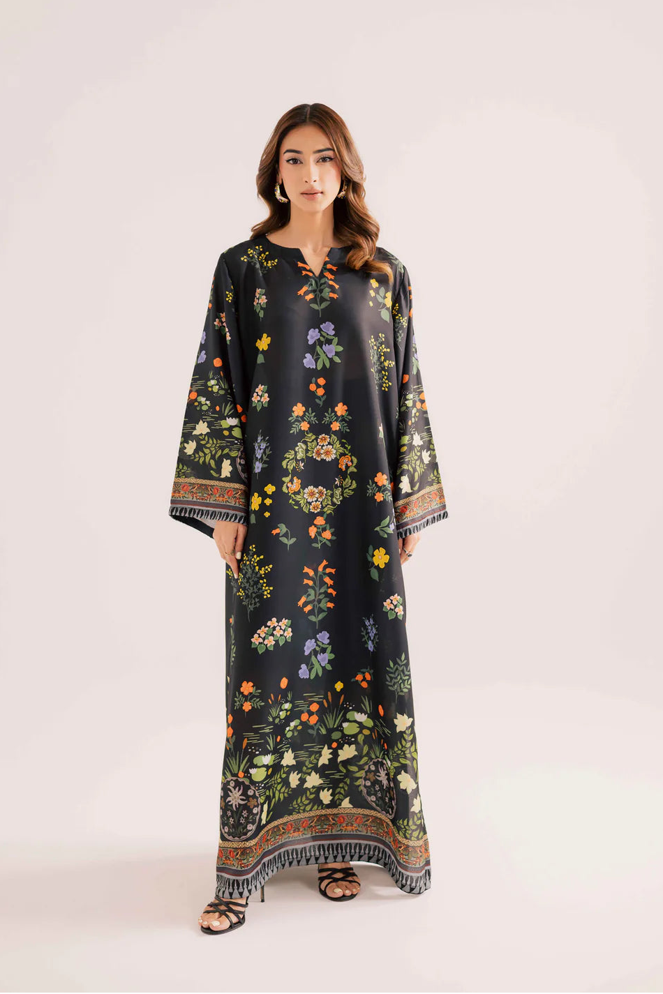 MIDNIGHT GARDEN LUXE KAFTAN