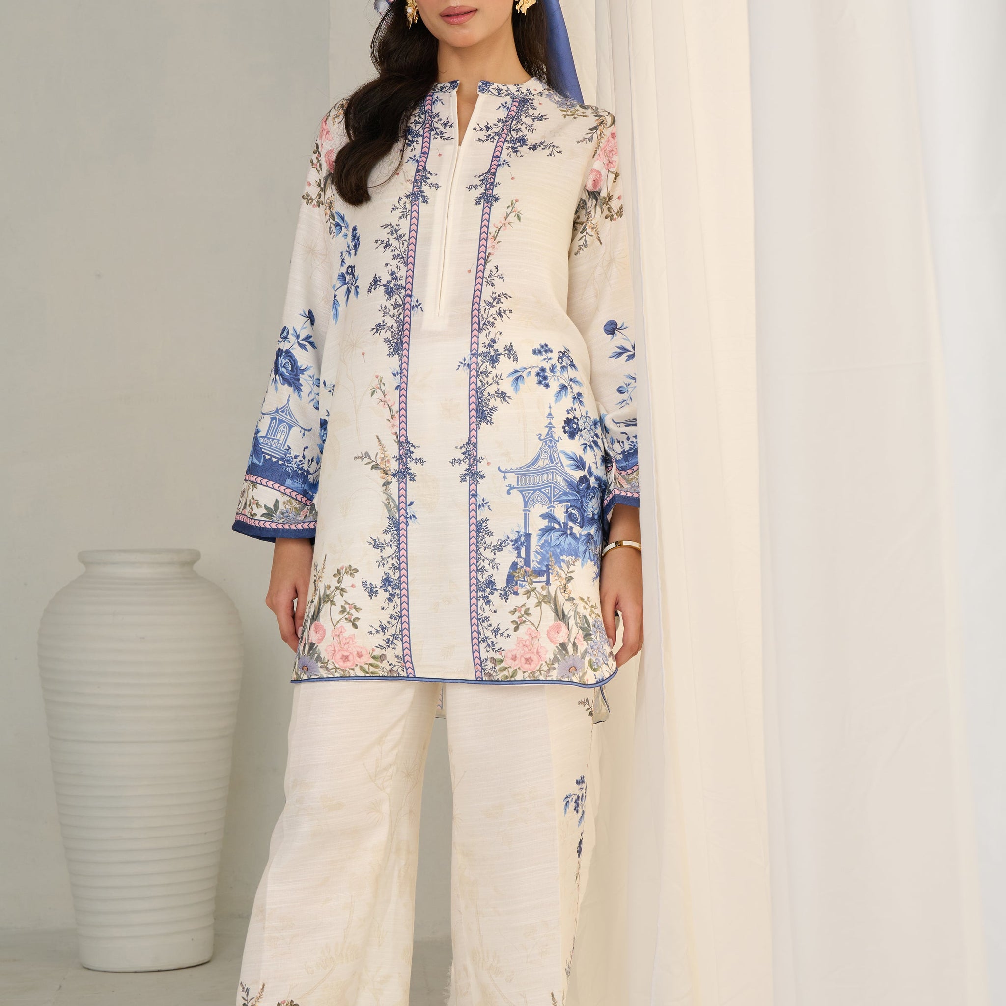 ETHEREAL BLOOM LINEN CO-ORD SET