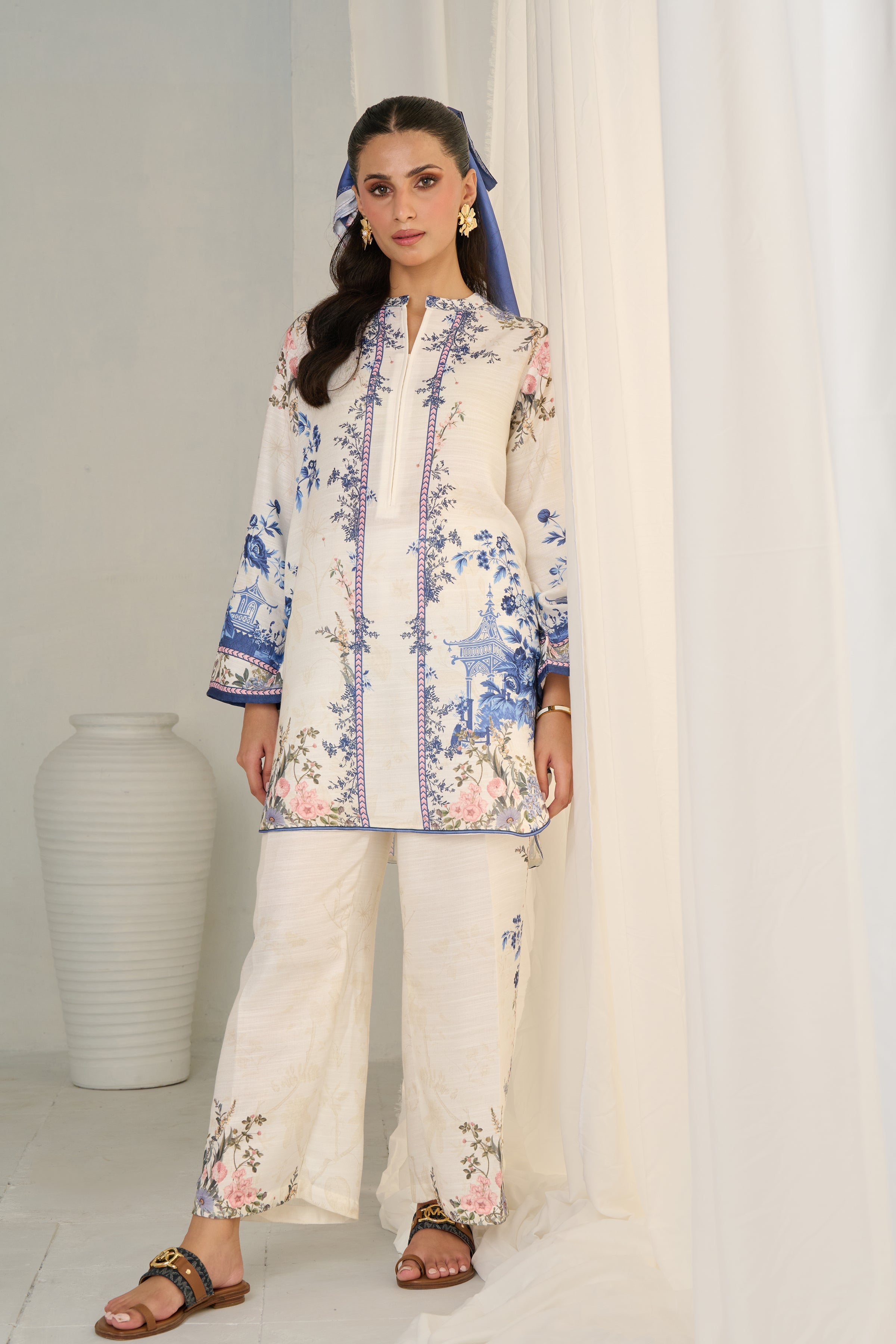 ETHEREAL BLOOM LINEN CO-ORD SET