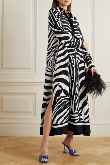 SAFARI ELEGANCE MIDI DRESS