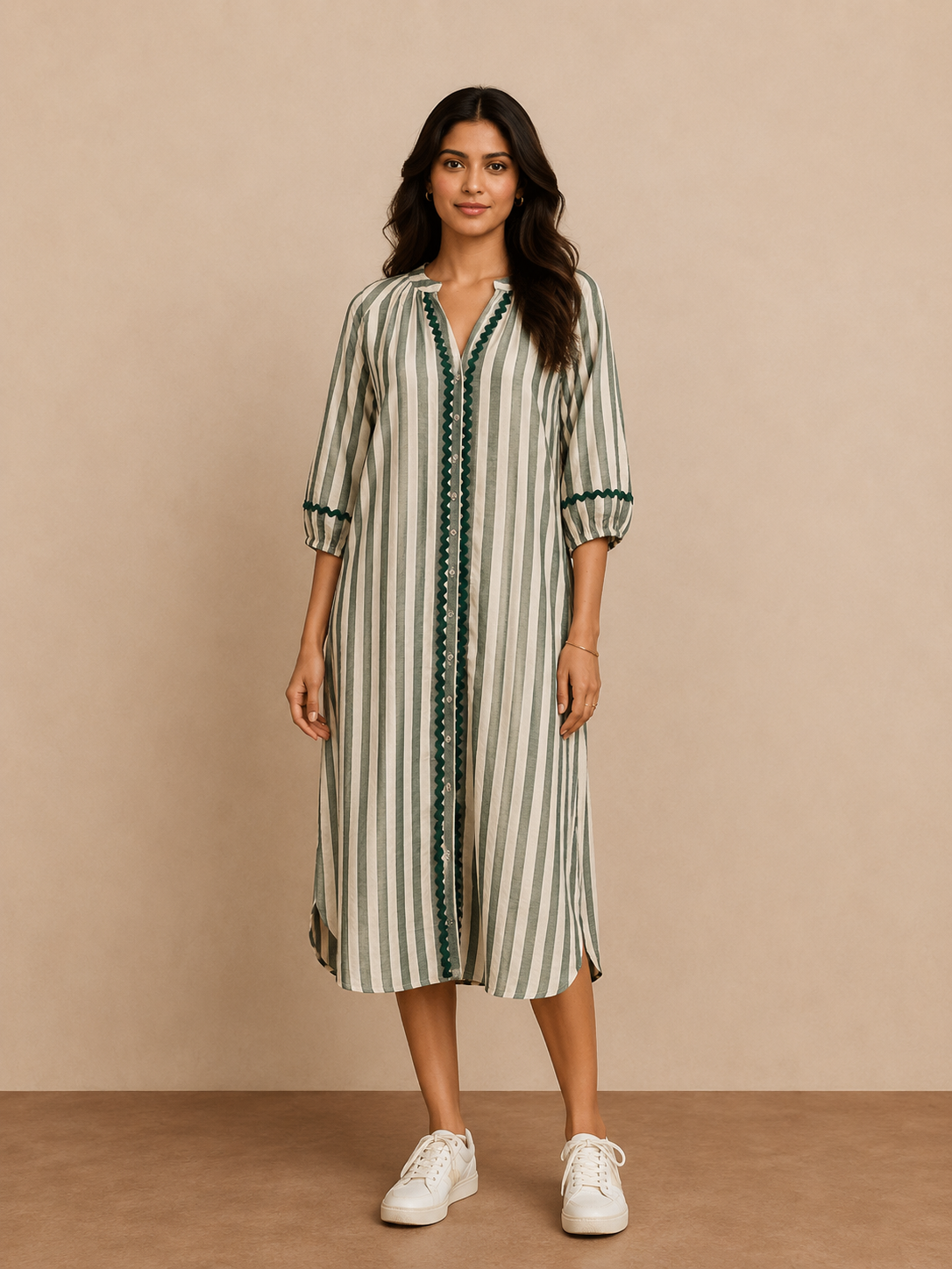 MATCHA STRIPES DRESS