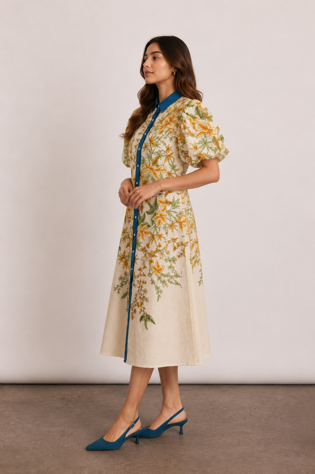 FLORAL PUFF DRESS