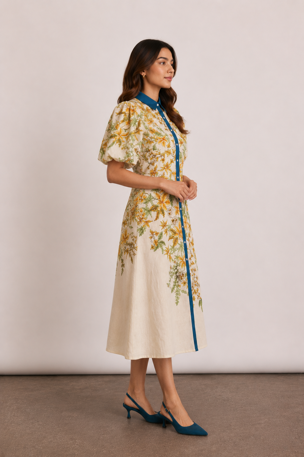 FLORAL PUFF DRESS