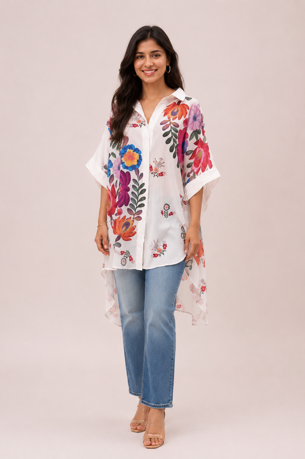 GARDENIA BLOOM OVERSIZED SHIRT