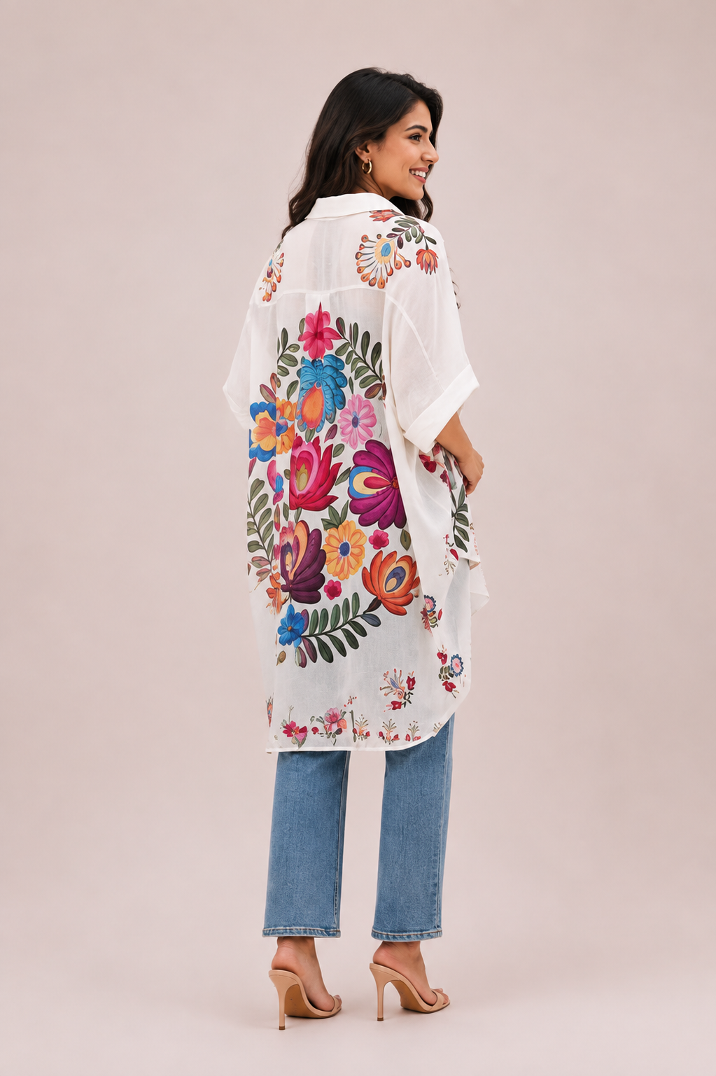 GARDENIA BLOOM OVERSIZED SHIRT