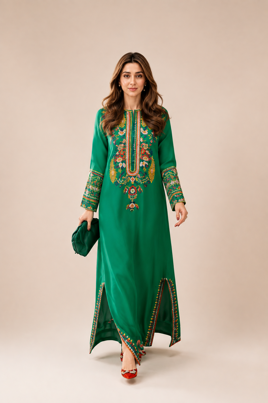 Emerald Heirloom Kaftan