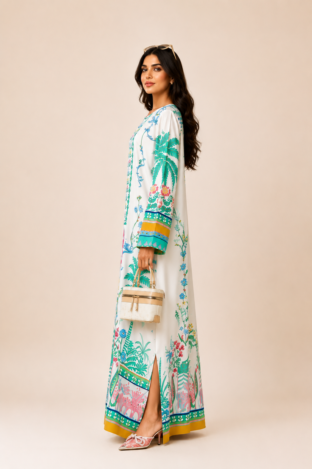 BOTANICA MINT BLOOM KAFTAN