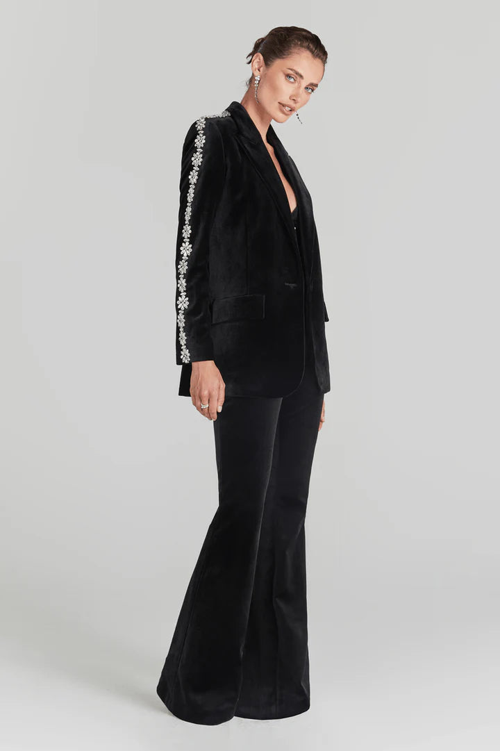 MIDNIGHT MONEY SUIT (3-Piece Luxe Velvet Set)