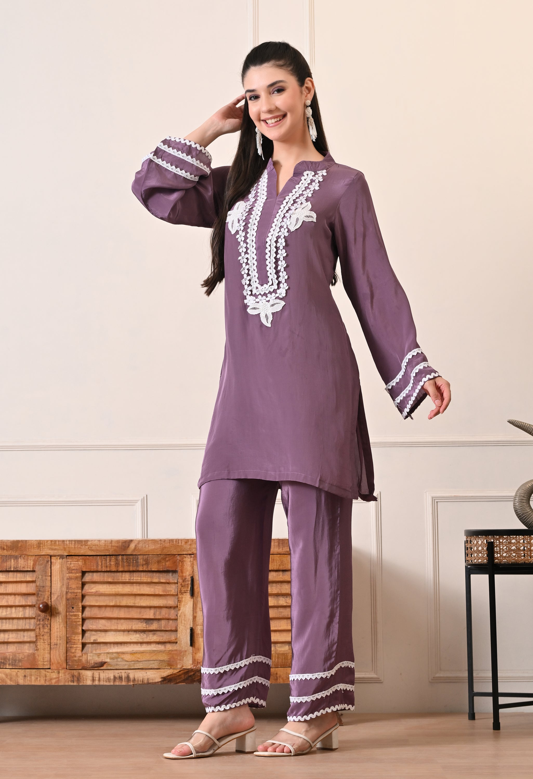 PLUM POISE CORD SET