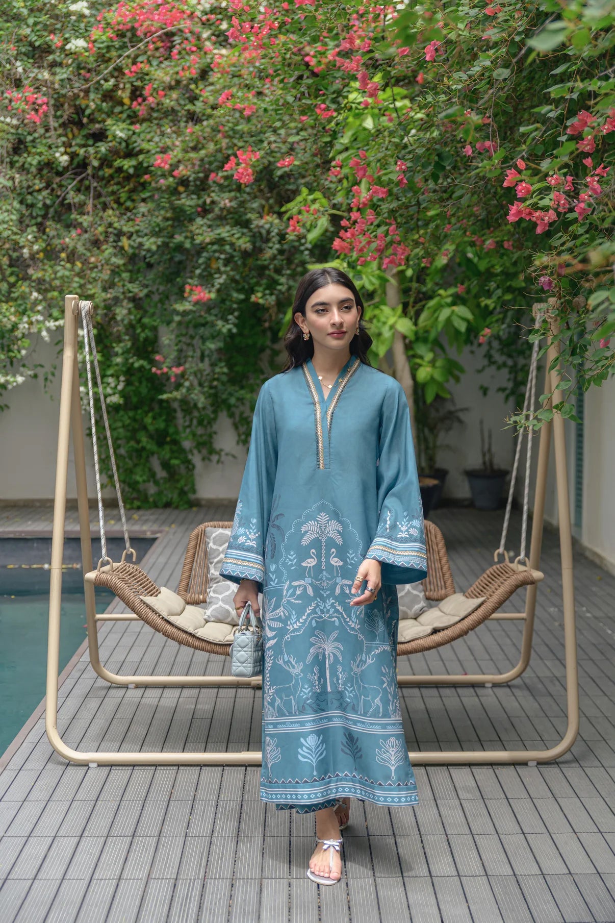 BLUE LINEN CO-ORD SET