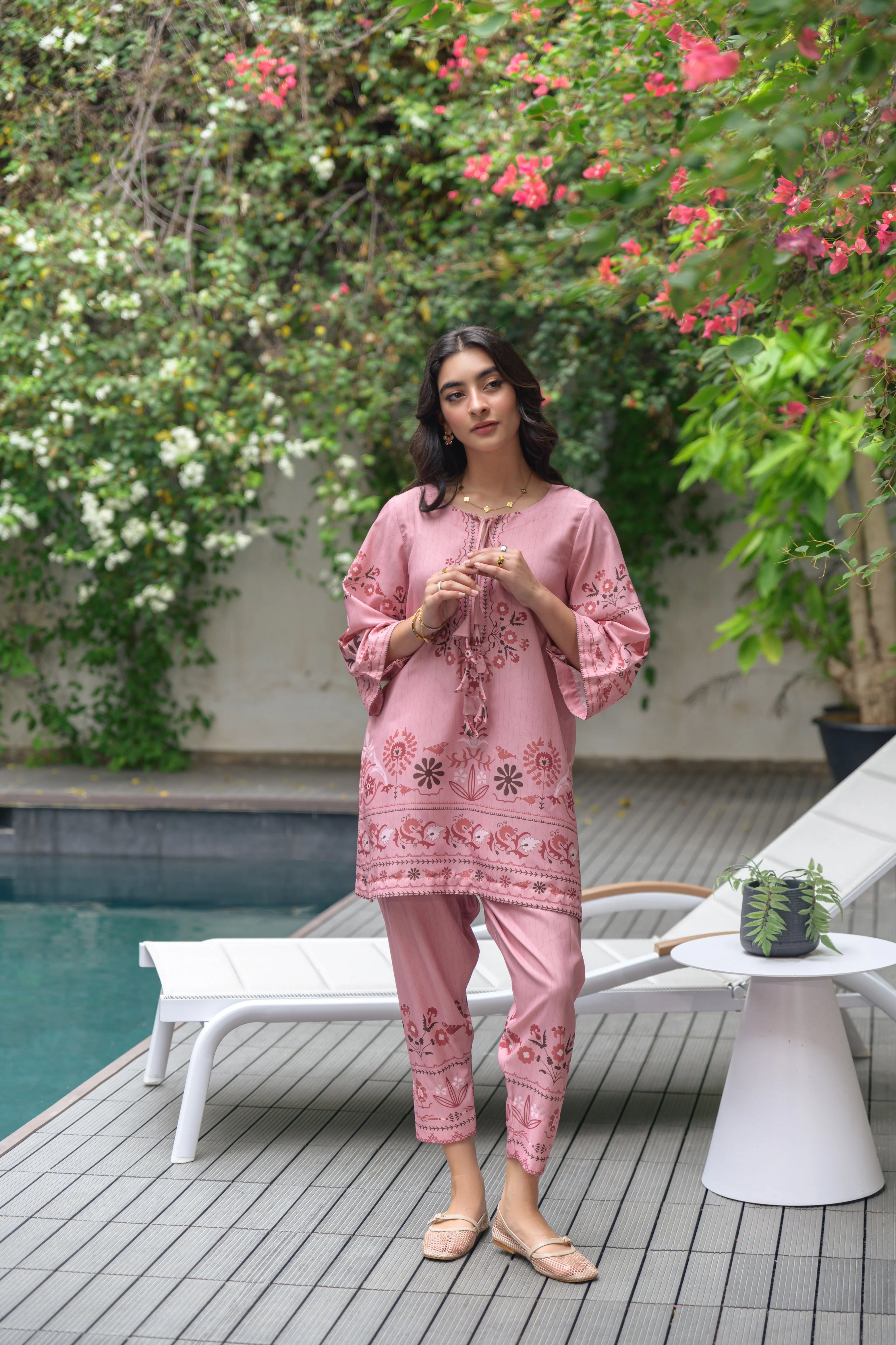 BLUSH LENIN CO-ORD SET