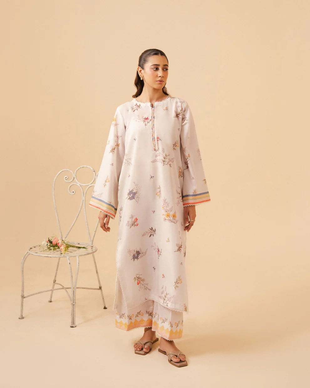 WHITE LINEN CO-ORD SET