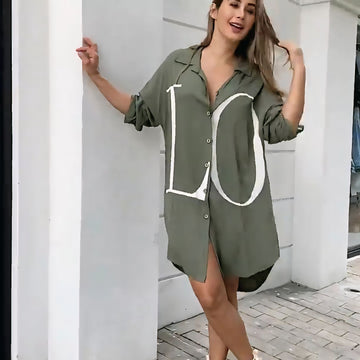 L.O.V.E SHIRT DRESS