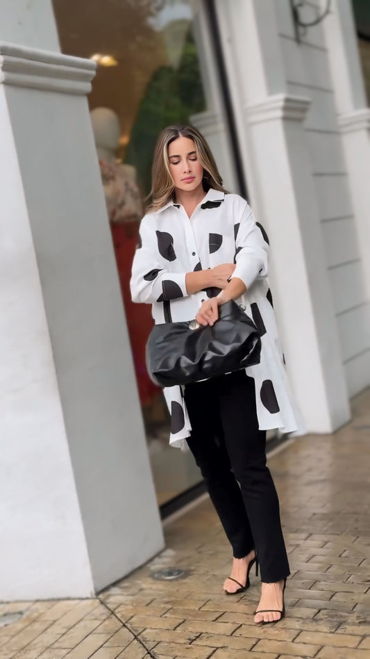 BOLD SPOT HIGH LOW TOP