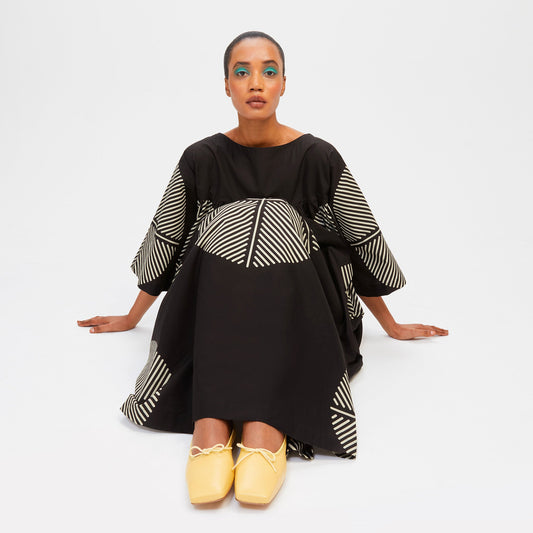 INKSPHERE COTTON MAXI DRESS