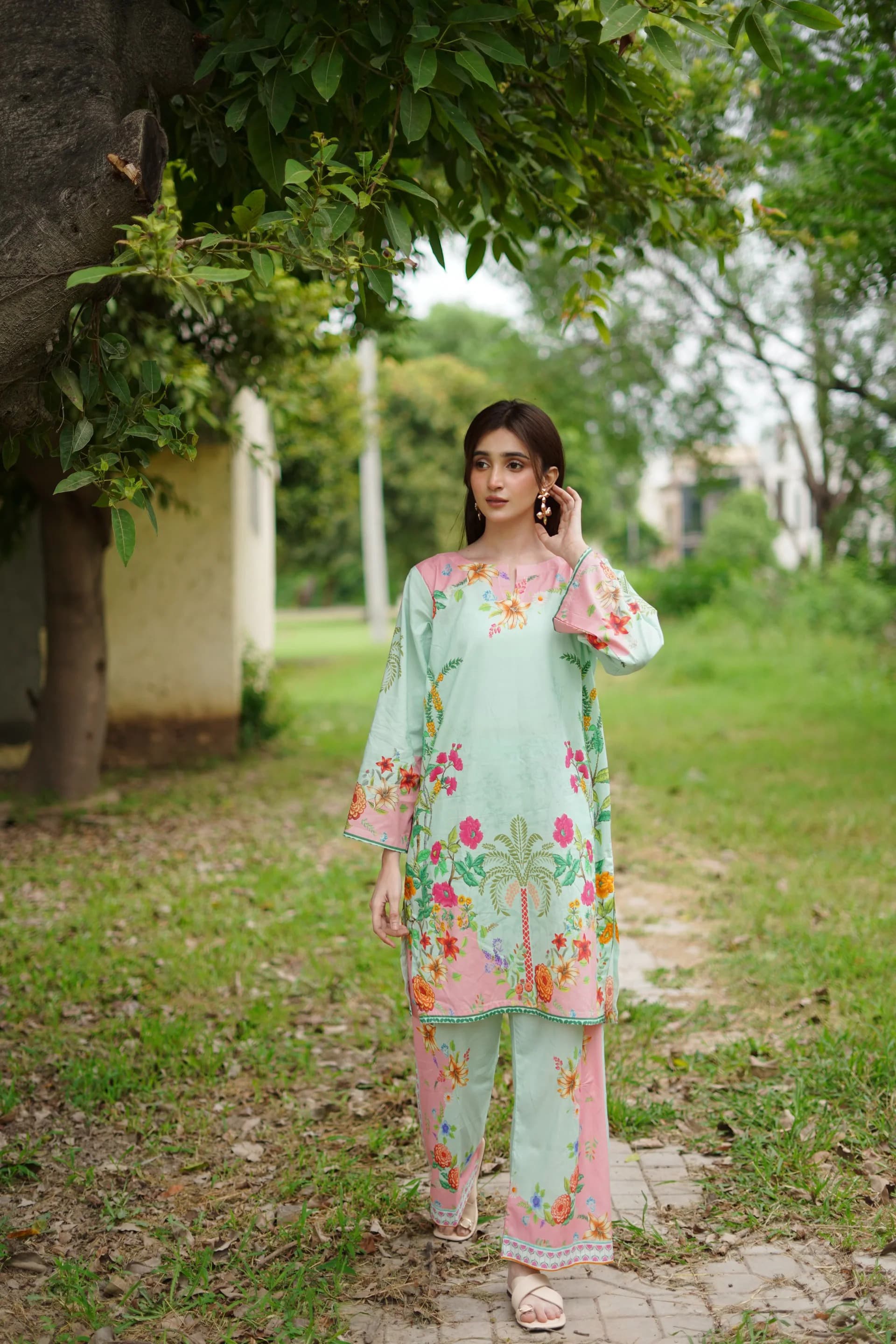 SAANVI SPRING MUSLIN CORD SET