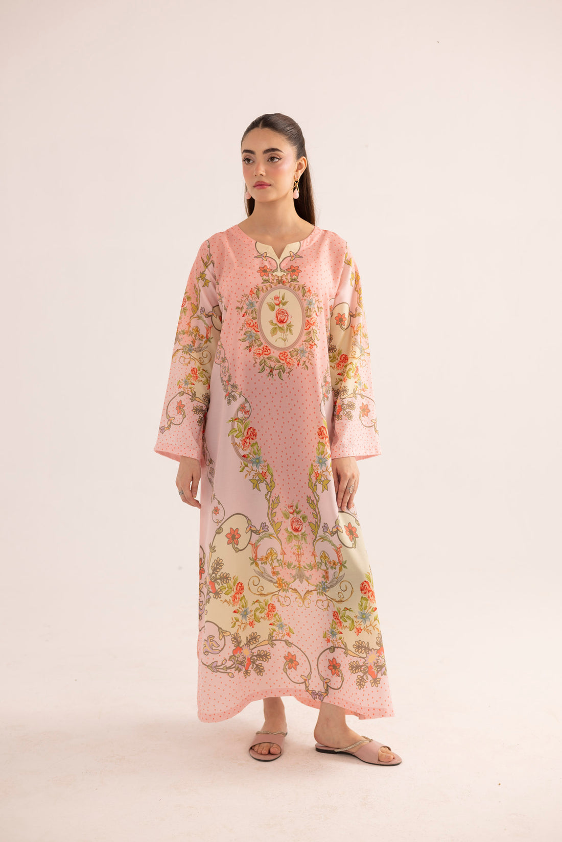 ROSE PORCELAIN KAFTAN