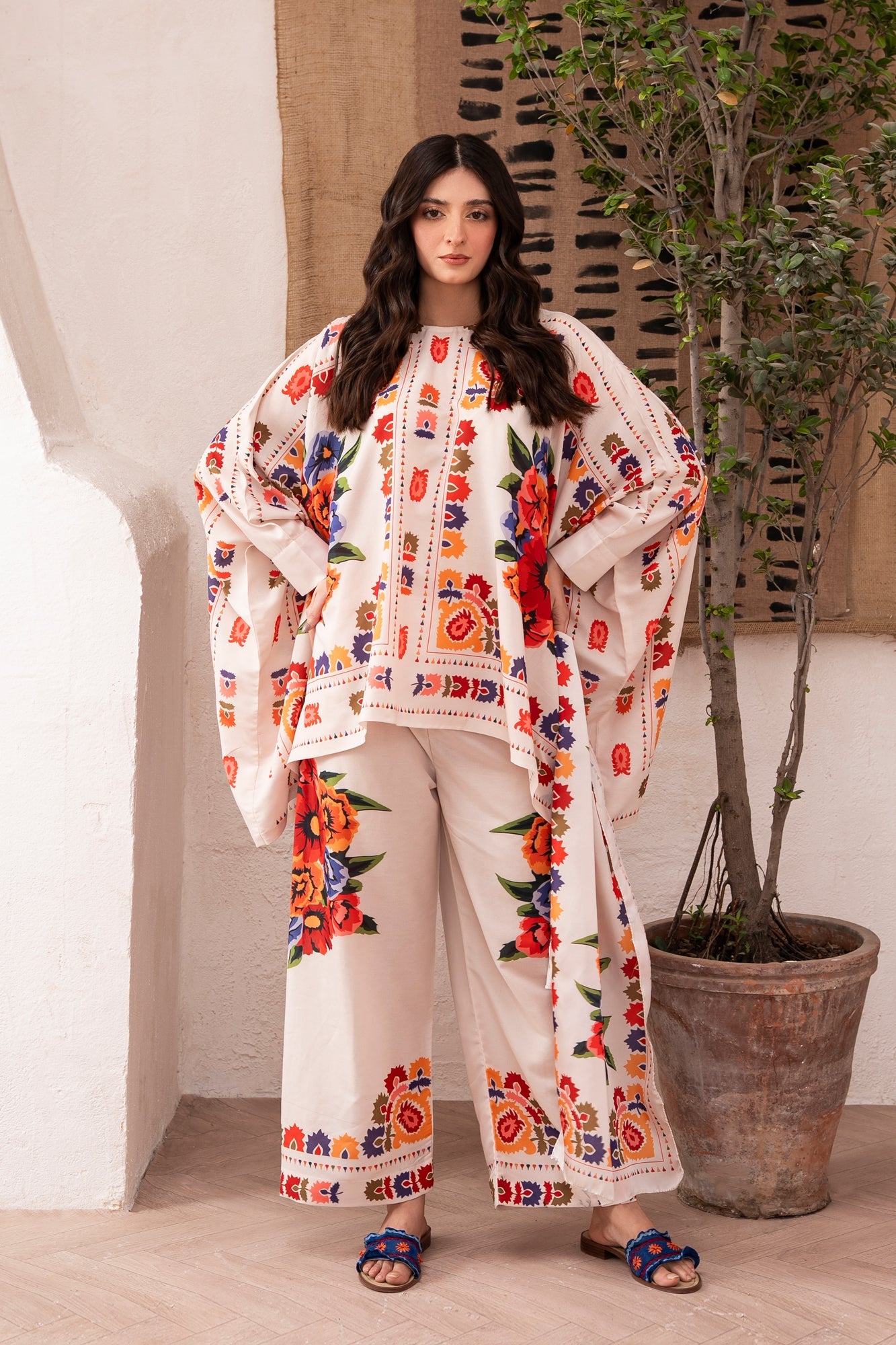 WILD EDEN DIGITAL PRINT MUSLIN CO-ORD SET DETAILS
