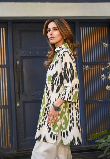 IKAT LINEN BLEND CO-ORD SET
