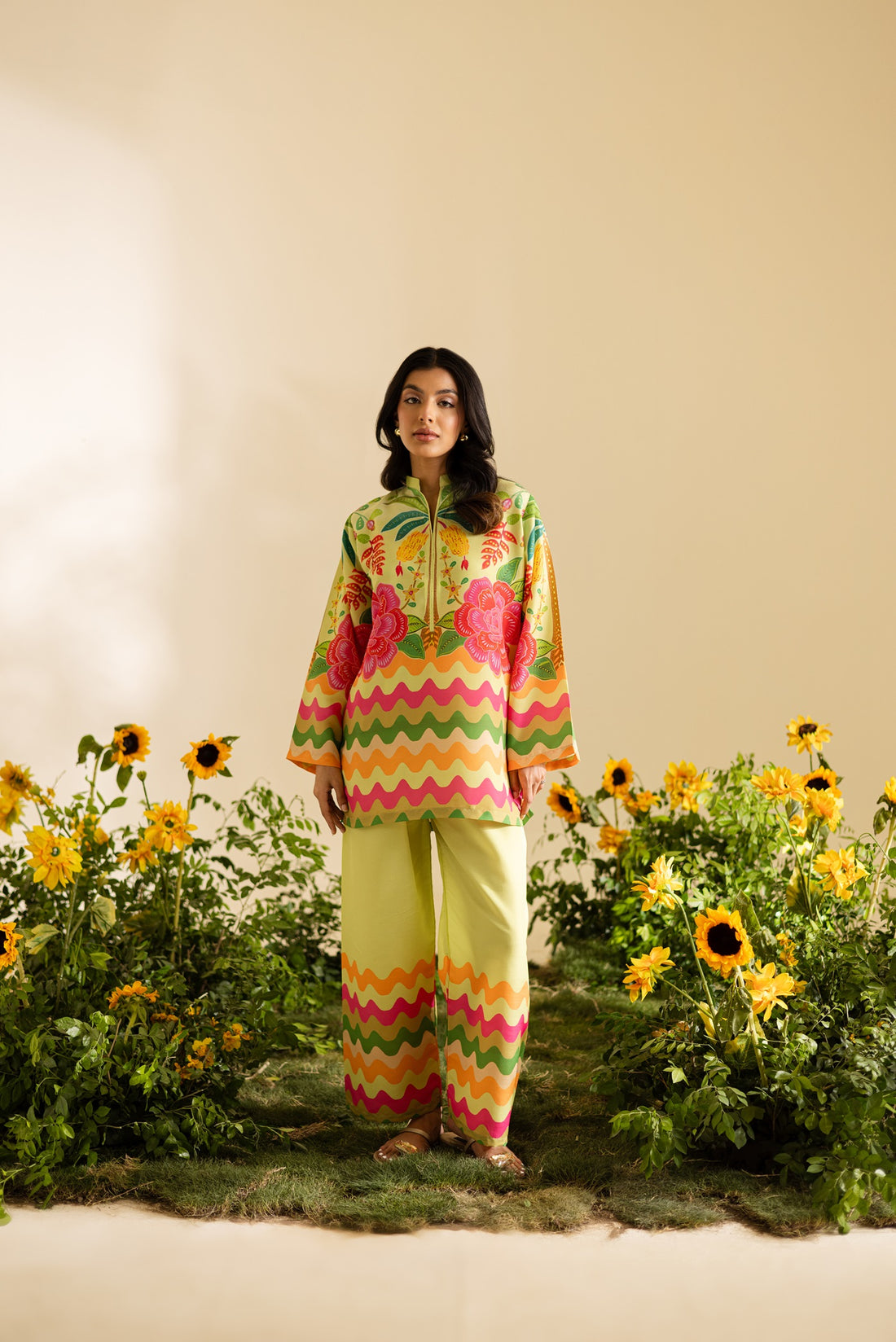 KALEIDOSCOPIC SWISS COTTON CO-ORD SET