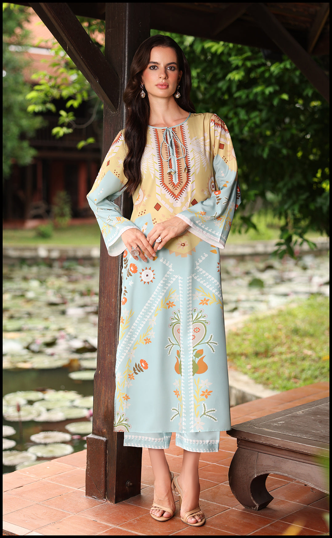 IRAYA - Swiss Cotton Pastel 2-Piece Kurta Set for Women