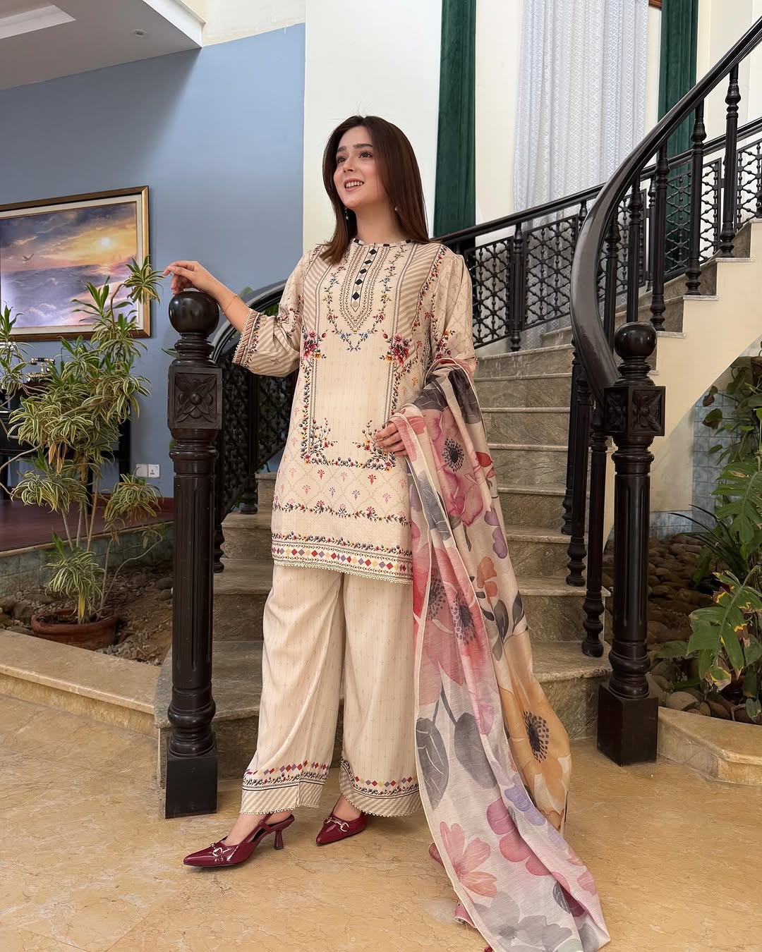 RUHIKA SWISS COTTON CORD SET WITH DUPATTA